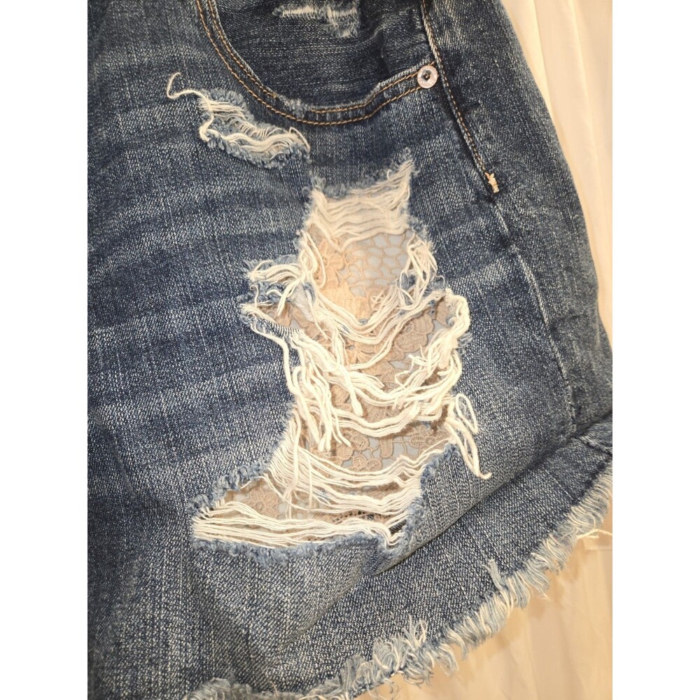 American Eagle Outfitters Women's Hi-Rise Festival Distressed Cut Off Shorts 18 - Picture 4 of 10